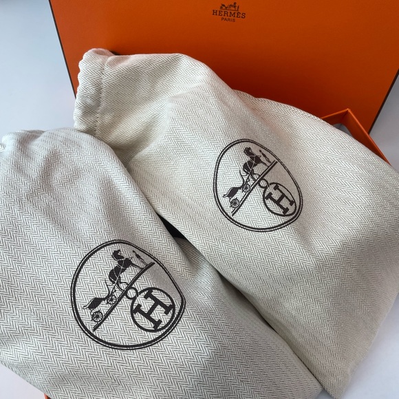 🧡 BNIB AUTHENTIC Hermès Epsom Oran Sandals in size 37 (Women’s 7) 🧡 - Picture 4 of 5